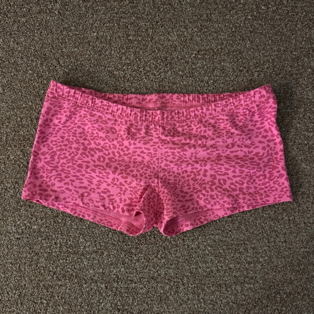 BRANDY MELVILLE 2016 INSPIRED PINK LEOPARD MICROSHORTS